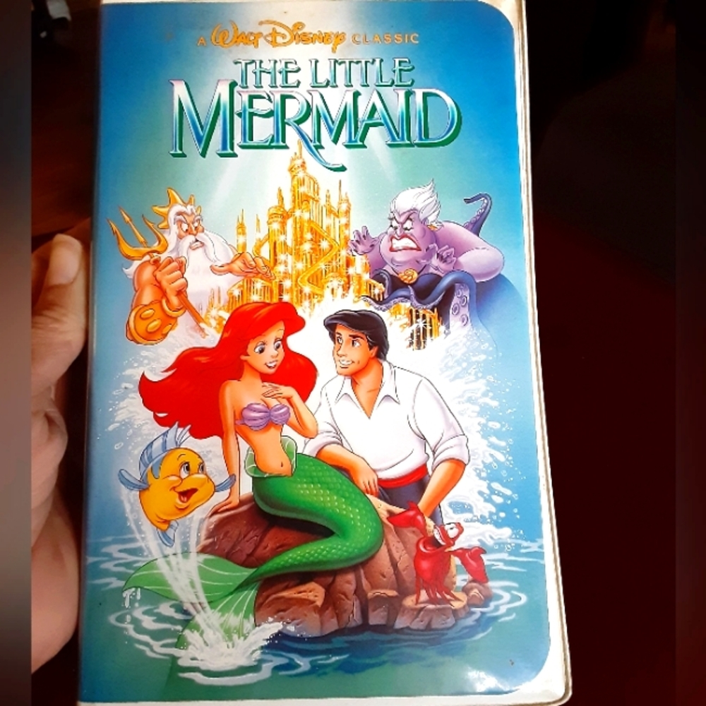 The Little Mermaid Disney VHS Tape Black Diamond